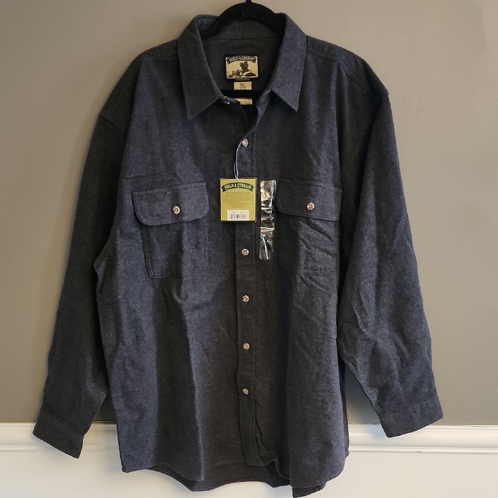 NWT Field And Stream Charcoal Button-Up Shirt